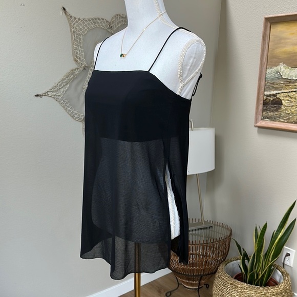 Free people intimately spaghetti strap sheer nighty top - Picture 2 of 8